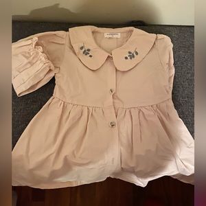 cream dress with no tags